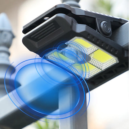 Lampe solaire à clip extérieur avec détecteur de mouvement – Économique et pratique