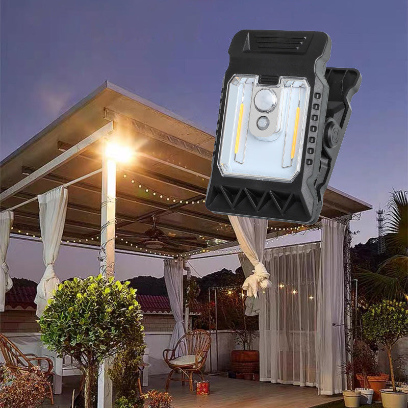 Lampe solaire à clip extérieur avec détecteur de mouvement – Économique et pratique