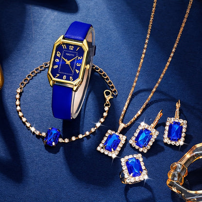 Ensemble Montre Bijoux Luxe Femme