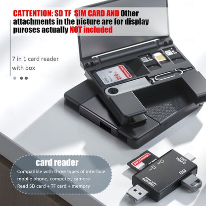 Lecteur de Cartes OTG Multifonction 7-en-1